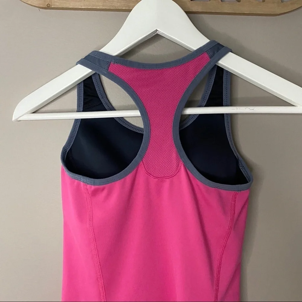 Nike Dri-Fit Work Out Tank Top Pink/Gray Sz XS